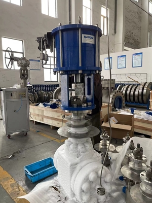 칼 게이트 밸브와 지구 벨브를 위한 산업 압축 공기를 넣은 공기 선형 액추에이터