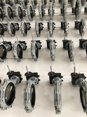 공압 웨이퍼 버터플라이 밸브 저압 소프트 실