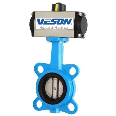 Pneumatic Wafer Lug Butterfly Valve EPDM 밀폐 중압