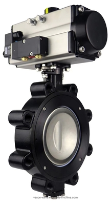 Pneumatic Wafer Lug Butterfly Valve EPDM 밀폐 중압