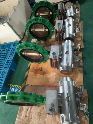 공기 럭 나비 밸브 알루미늄 동 EPDM 봉인 2-24 인치