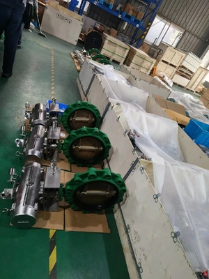 EPDM 밀폐로 된 럭 브론즈 공기 버터플라이 밸브