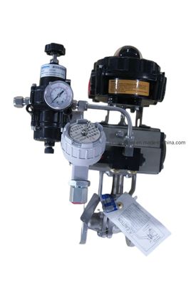 Pneumatic Flanged Ball Valve 2'' 3'' DN50 DN80 with ANSI-150lb 316 Stainless Steel Construction