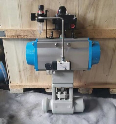 VS-190SR10FC-H Peek Seated Pneumatic Ball Valve with Pneumatic Actuator for Industrial Usage