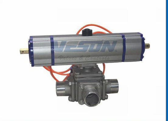 ASME B16.34 Pneumatic Ball Valve with 8Nm-4583N.m Torque and CF8/CF8M/CF3M Construction