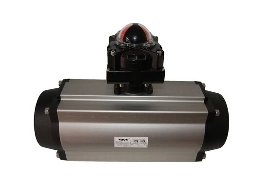 3878NM 출력 토크 VDI/VDE3845 표준 및 40-100psig 공기 공급과 함께 Pneumatic Rack and Pinion Actuator