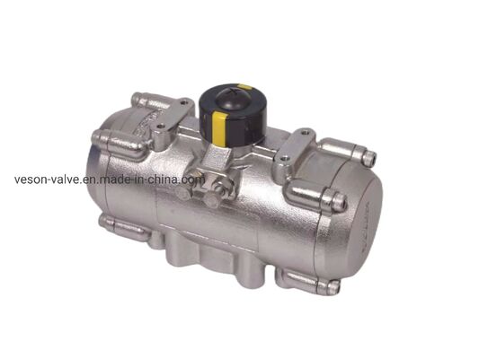 3878NM 출력 토크 VDI/VDE3845 표준 및 40-100psig 공기 공급과 함께 Pneumatic Rack and Pinion Actuator