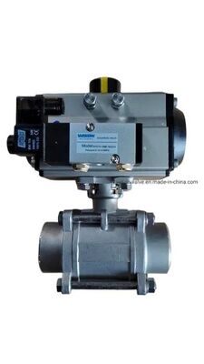 듀얼 액션 실린더 하드 애노디제 알루미늄 몸체와 함께 Pneumatic Butterfly Valve ISO5211 & DIN3337 표준을 준수