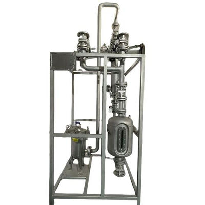 플라팅 볼 밸브와 직선 횡단 밸브가 있는 스키드 장착 장비