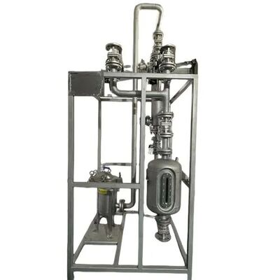 플라팅 볼 밸브와 직선 횡단 밸브가 있는 스키드 장착 장비