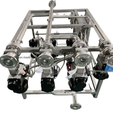 산업용 ANSI CLASS 150-900 압력 및 플로팅 볼 밸브용 공압 구동 모드 밸브 스키드 유닛