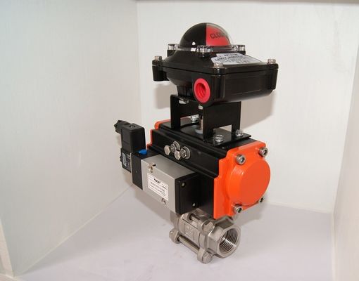 파이프 라인 밸브의 Pneumatic actuator Cast Iron Pneumatic On Off Valve / Two Way Pneumatic Valve Heavy Duty 타입