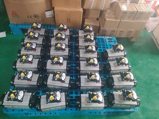 파이프 라인 밸브의 Pneumatic actuator Cast Iron Pneumatic On Off Valve / Two Way Pneumatic Valve Heavy Duty 타입