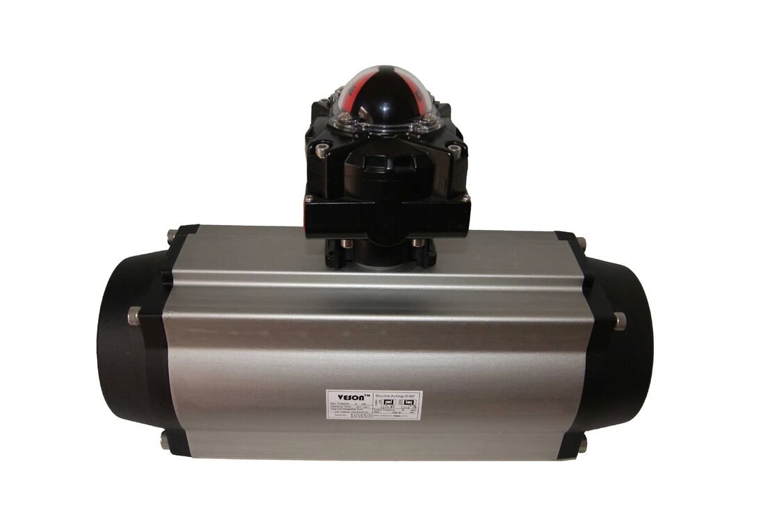 3878NM 출력 토크 VDI/VDE3845 표준 및 40-100psig 공기 공급과 함께 Pneumatic Rack and Pinion Actuator